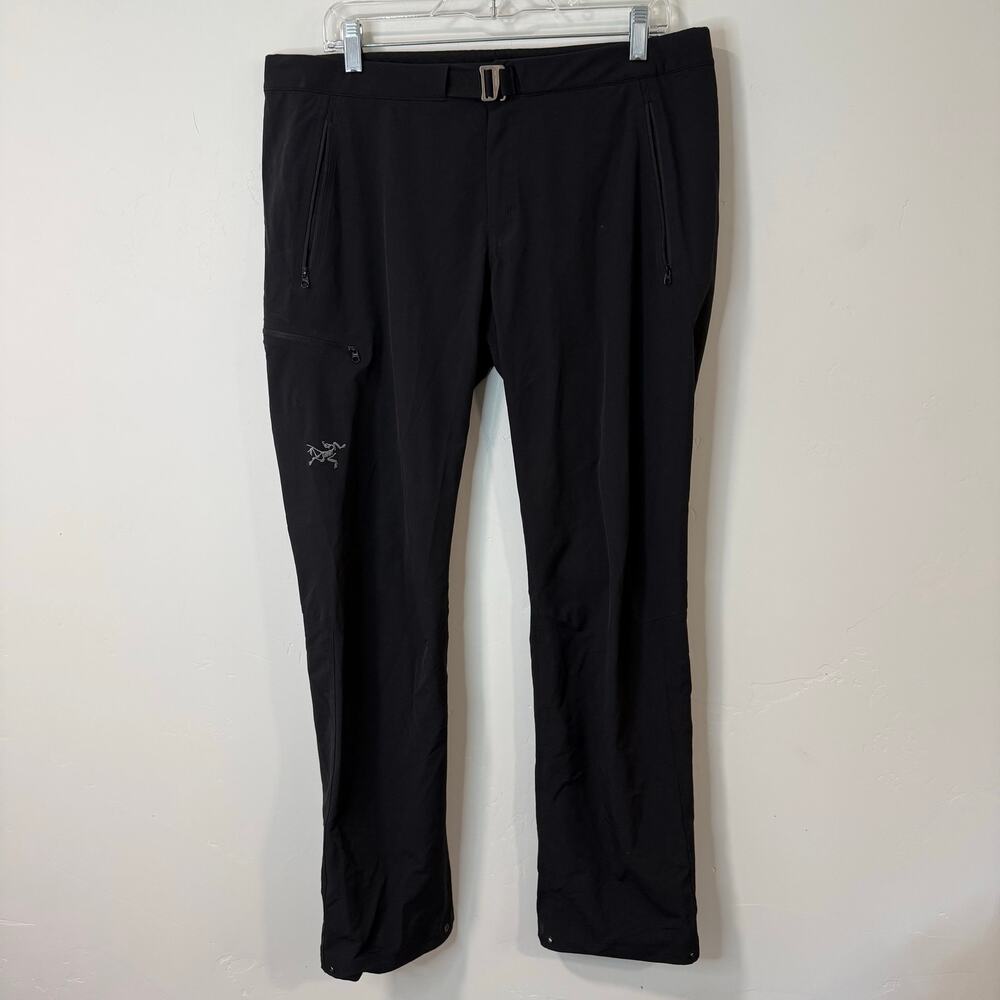 Arc'teryx Women's Gamma LT Pants Black 14 Belted Outdoor Hike Trail Stretch‎